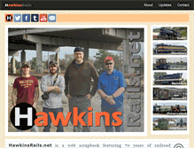 Tablet Screenshot of hawkinsrails.net